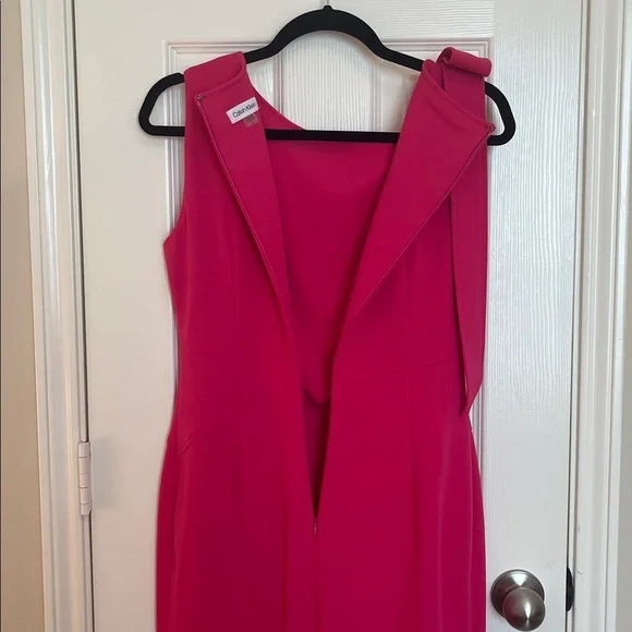 NWT Calvin Klein Neck Bow Dress - Picture 8 of 11
